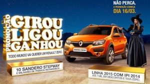 promocao girou ligou ganhou renault