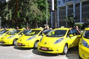 Taxis Nissan Leaf 2 anos