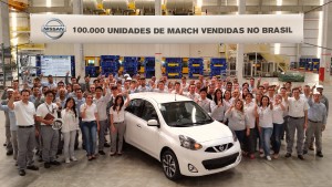 Nissan March 100 mil unidades vendidas no Brasil