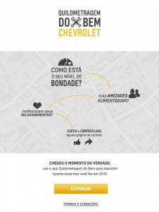 A Chevrolet lança um aplicativo inovador que mede como foi seu ano de 2015 no Facebook.