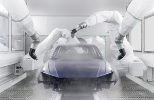 Audi has put a new topcoat paint shop into operation at its plant in Ingolstadt. The 12,000-square-meter building (129,000 sq. ft.) is locates in the north of the plant site.